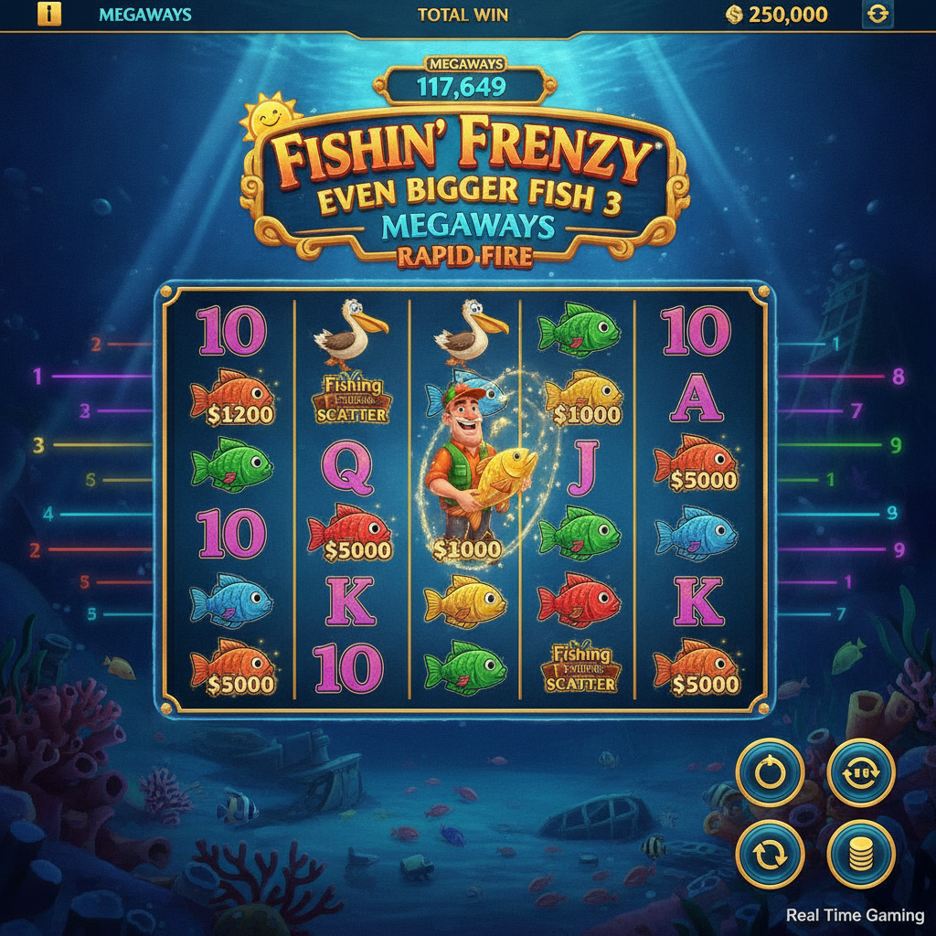 Fishin' Frenzy Even Bigger Fish 3 Megaways Rapid Fire